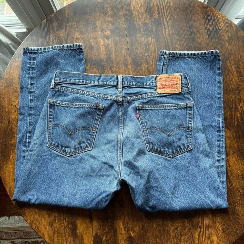 Levi's 505 Men's Jeans W36 L29 Straight Leg Medium Wash